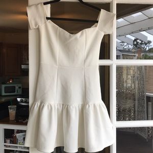 Lulu’s White Off-the-Shoulder Dress